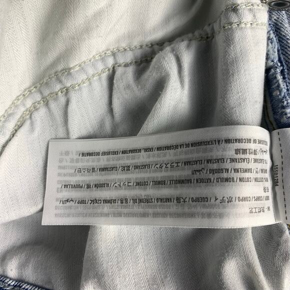 A & F 90s Straight Ultra High Rise Light Wash Curve Love Jeans Sz 18 - Picture 5 of 5